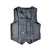A Grey Suit Vests from Janie & Jack in size 6T for boy. (Back View)