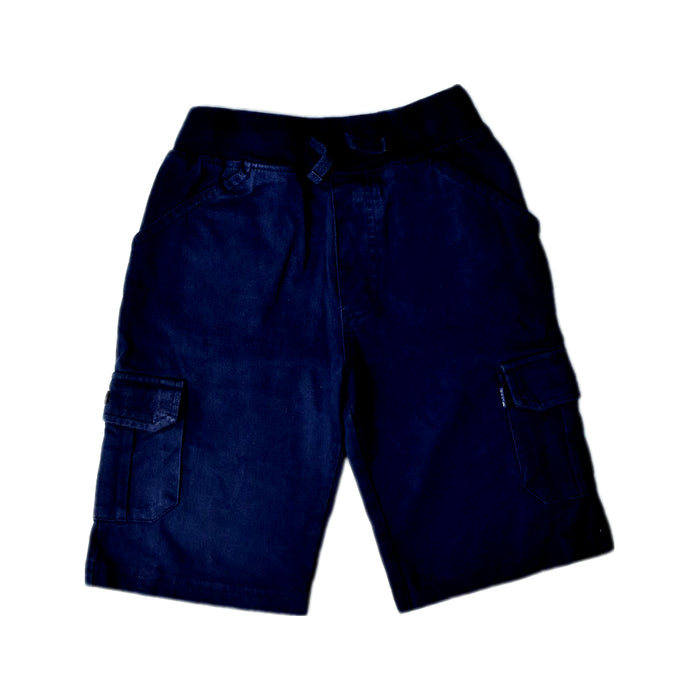 A Navy Shorts from Jojo Maman Bébé in size 4T for boy. (Front View)