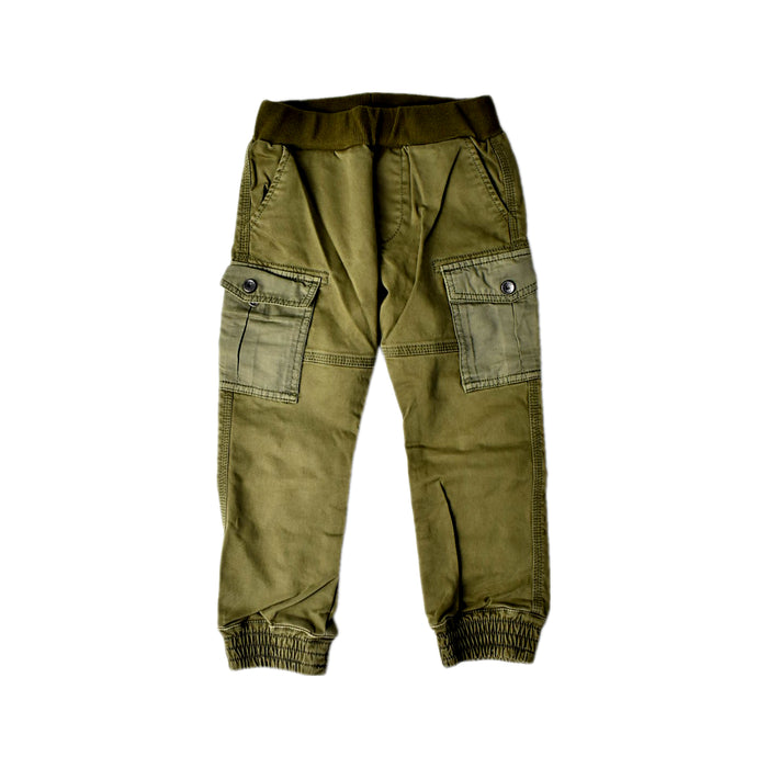 A Green Casual Pants from Diesel in size 3T for boy. (Front View)