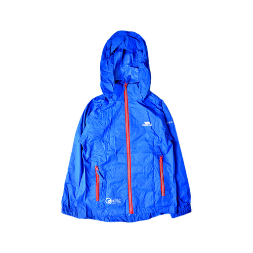 A Blue Lightweight Jackets from Trespass in size 5T for boy. (Front View)