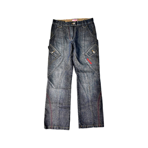 A Blue Jeans from Roberto Cavalli in size 7Y for girl. (Front View)
