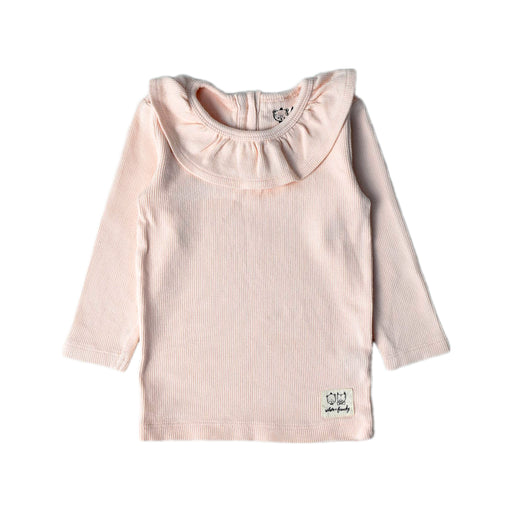 A Peach Long Sleeve Tops from Wilson & Frenchy in size 6-12M for girl. (Front View)