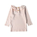 A Peach Long Sleeve Tops from Wilson & Frenchy in size 6-12M for girl. (Back View)
