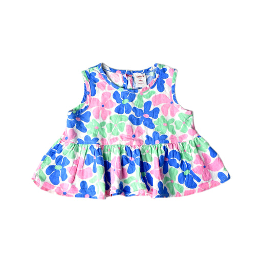 A Multicolour Sleeveless Tops from Seed in size 6-12M for girl. (Front View)
