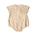 A Beige Short Sleeve Bodysuits from Buho in size 3-6M for girl. (Back View)
