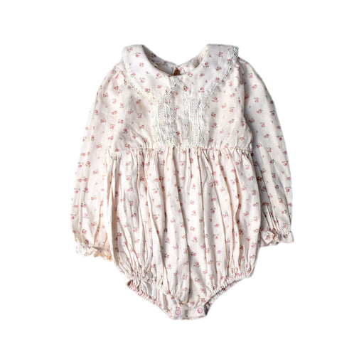 A Pink Long Sleeve Rompers from Jamiks Kids Fashion in size 12-18M for girl. (Front View)