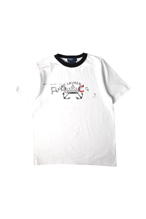 A White Short Sleeve T Shirts from Polo Ralph Lauren in size 8Y for boy. (Front View)