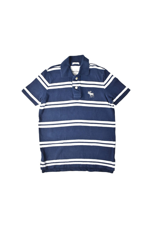 A Navy Short Sleeve Polos from Abercrombie & Fitch in size M for boy. (Front View)