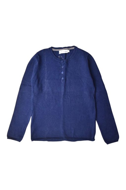 A Blue Long Sleeve Shirts from Little Mercerie in size 9Y for boy. (Front View)