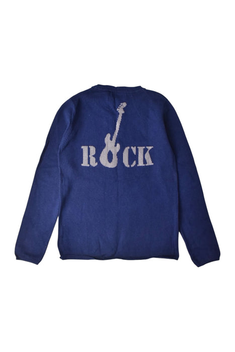 A Blue Long Sleeve Shirts from Little Mercerie in size 9Y for boy. (Back View)