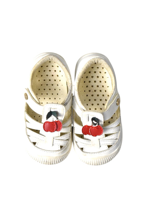 A White Sandals from Dave & Bella in size 18-24M for girl. (Back View)
