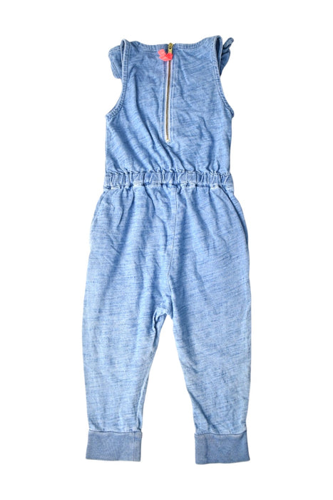 A Blue Sleeveless Jumpsuits from Crewcuts in size 2T for girl. (Back View)
