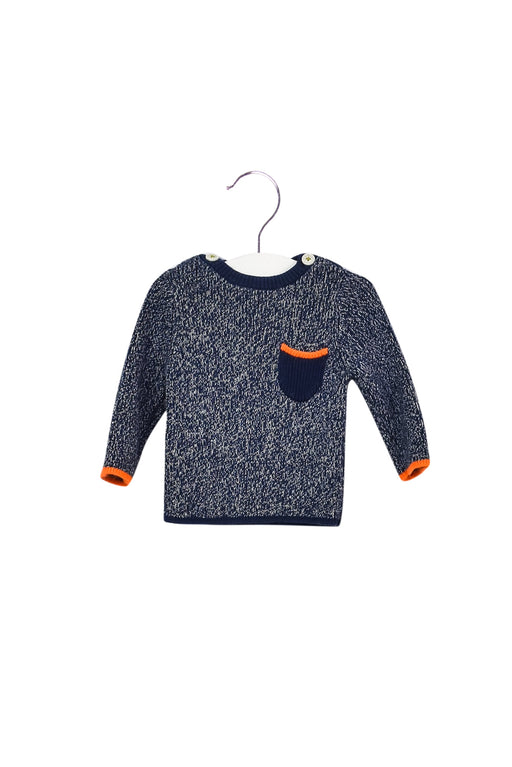 A Blue Knit Sweaters from Boden in size 3-6M for boy. (Front View)