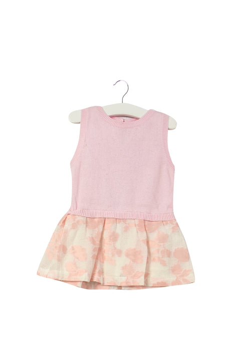 A Pink Sleeveless Dresses from Gingersnaps in size 3-6M for girl. (Front View)