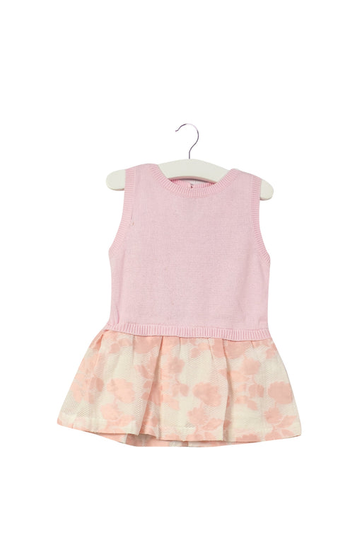 A Pink Sleeveless Dresses from Gingersnaps in size 3-6M for girl. (Front View)