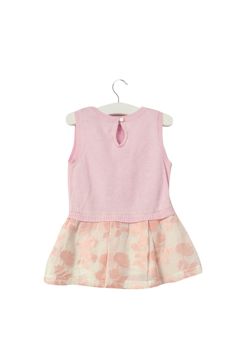 A Pink Sleeveless Dresses from Gingersnaps in size 3-6M for girl. (Back View)