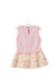 A Pink Sleeveless Dresses from Gingersnaps in size 3-6M for girl. (Back View)