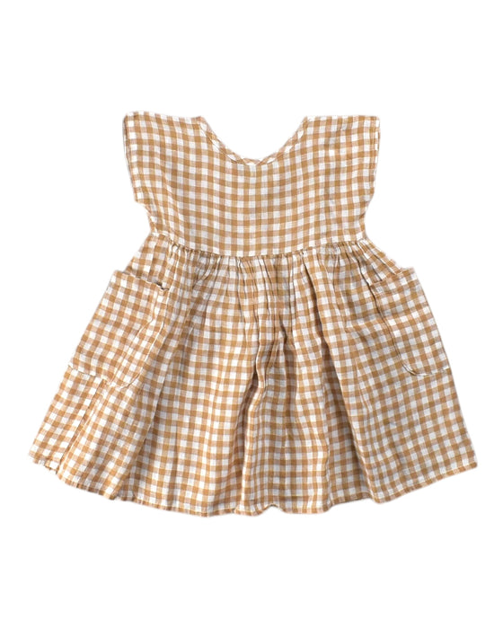 A White Sleeveless Dresses from Dannie and Lilou in size 2T for girl. (Front View)