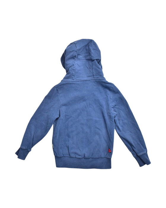 A Blue Zippered Sweatshirts from Vingino in size 6T for boy. (Back View)