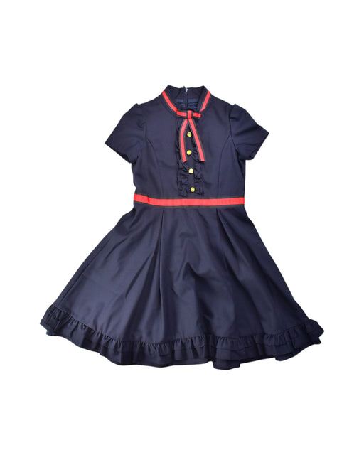 A Navy Short Sleeve Dresses from Nicholas & Bears in size 12Y for girl. (Front View)