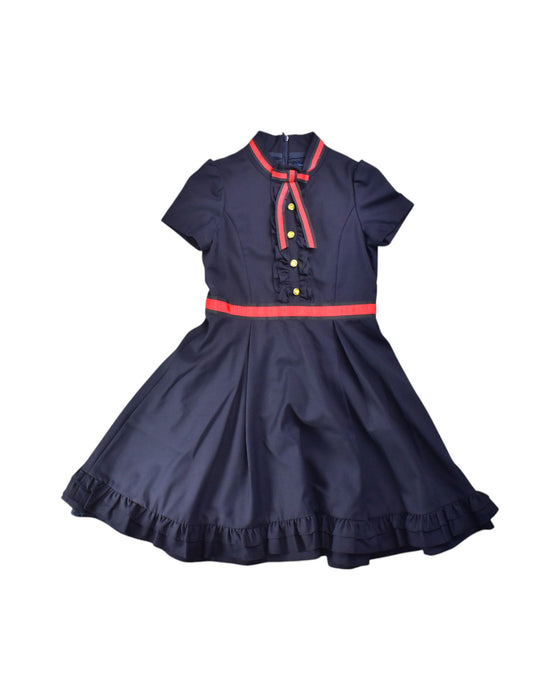 A Navy Short Sleeve Dresses from Nicholas & Bears in size 12Y for girl. (Front View)