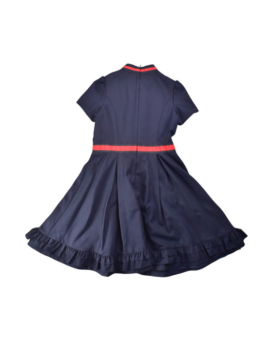 A Navy Short Sleeve Dresses from Nicholas & Bears in size 12Y for girl. (Back View)