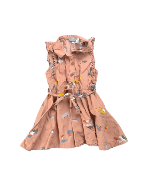 A Multicolour Sleeveless Dresses from Petit Bateau in size 3T for girl. (Front View)