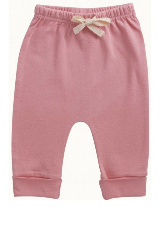 A Pink Leggings from Nature Baby in size 0-3M for girl. (Front View)