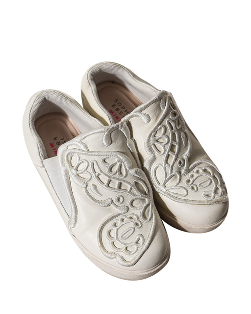 A White Slip Ons from Sophia Webster in size  for girl. (Front View)