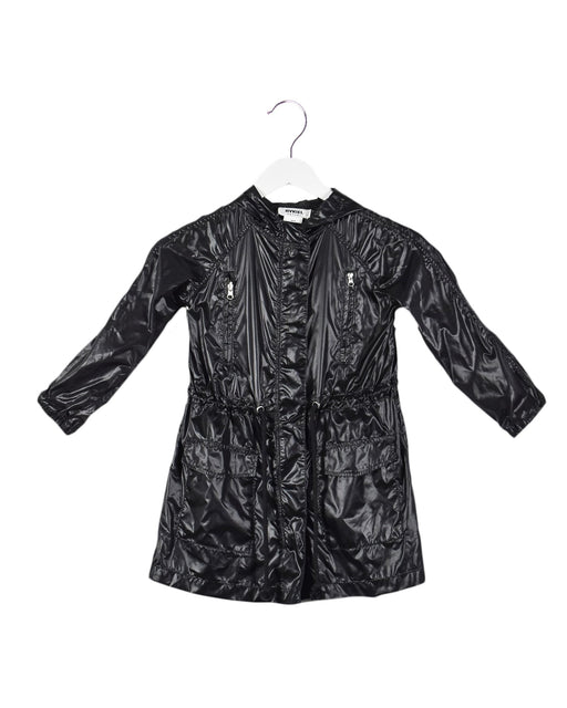 A Black Rain Jackets from Rykiel Enfant in size 8Y for girl. (Front View)