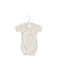 A White Short Sleeve Bodysuits from Petit Bateau in size 6-12M for boy. (Front View)