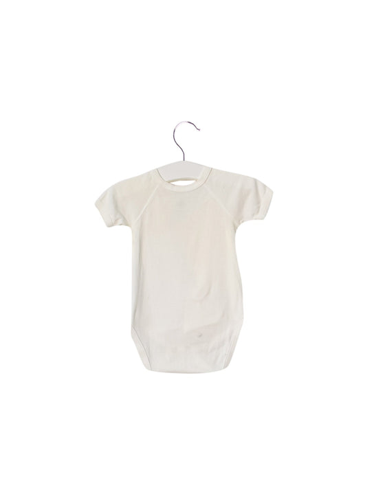 A White Short Sleeve Bodysuits from Petit Bateau in size 6-12M for boy. (Back View)