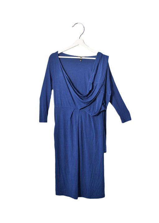 A Blue Long Sleeve Dresses from Isabella Oliver in size S for maternity. (Front View)