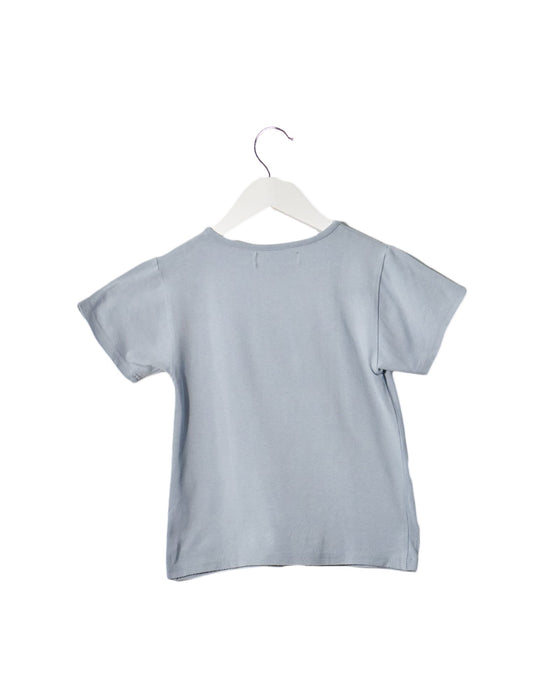 A Blue Short Sleeve T Shirts from Twopluso in size 10Y for neutral. (Back View)