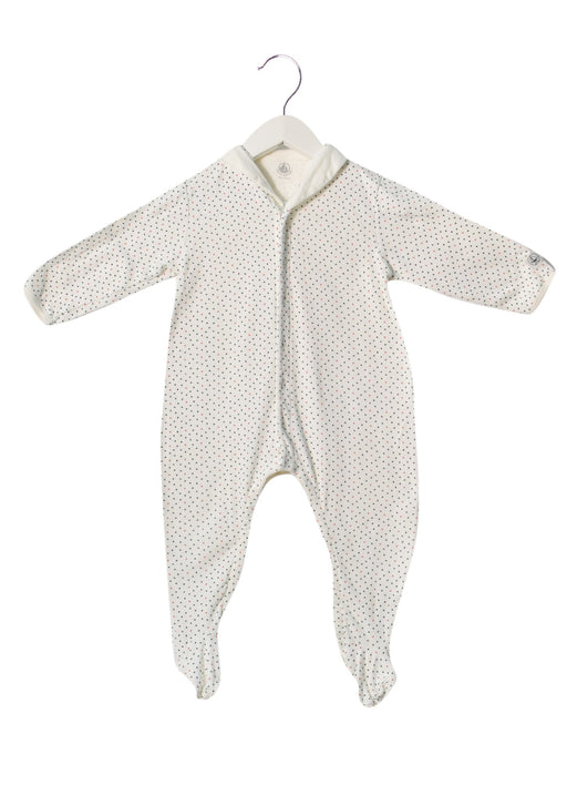 A White Long Sleeve Jumpsuits from Petit Bateau in size 12-18M for neutral. (Front View)