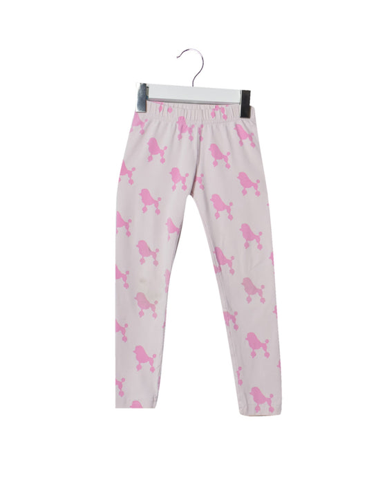 A Pink Leggings from Seed in size 2T for girl. (Front View)