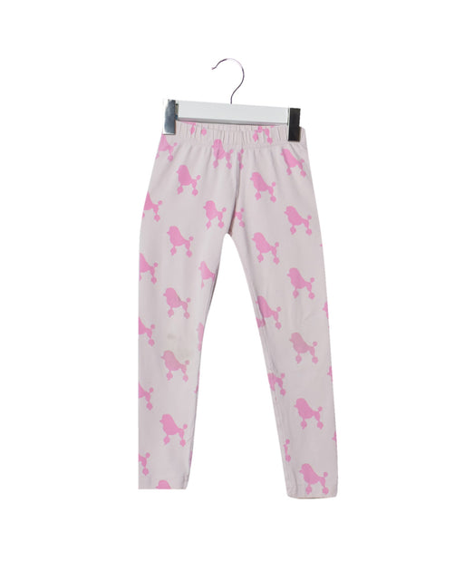 A Pink Leggings from Seed in size 2T for girl. (Front View)