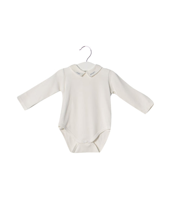 A White Long Sleeve Bodysuits from Jacadi in size 3-6M for girl. (Back View)
