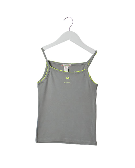 A Grey Sleeveless Tops from Bonpoint in size 3T for girl. (Front View)
