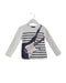 A White Long Sleeve Tops from Junior Gaultier in size 4T for boy. (Front View)