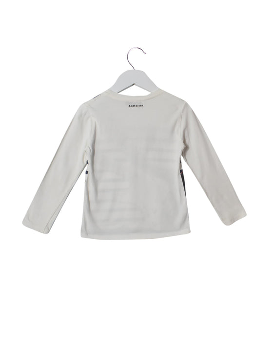 A White Long Sleeve Tops from Junior Gaultier in size 4T for boy. (Back View)
