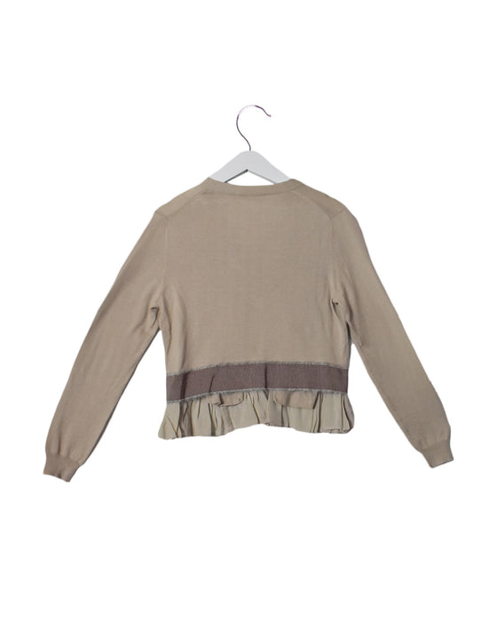A Beige Cardigans from I Pinco Pallino in size 6T for girl. (Back View)