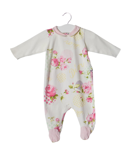 A White Long Sleeve Jumpsuits from Dior Kids in size 0-3M for girl. (Front View)