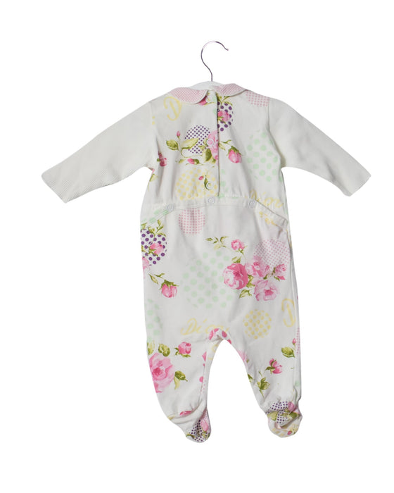 A White Long Sleeve Jumpsuits from Dior Kids in size 0-3M for girl. (Back View)