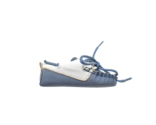 A Blue Loafers & Moccasins from Dolce & Gabbana in size Newborn for boy. (Front View)