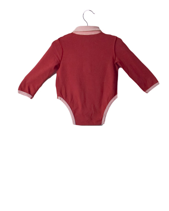 A Red Long Sleeve Bodysuits from Dolce & Gabbana in size 3-6M for girl. (Back View)