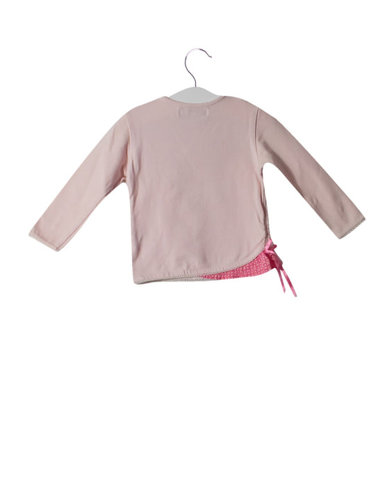 A Pink Long Sleeve Tops from Kenzo in size 6-12M for girl. (Back View)