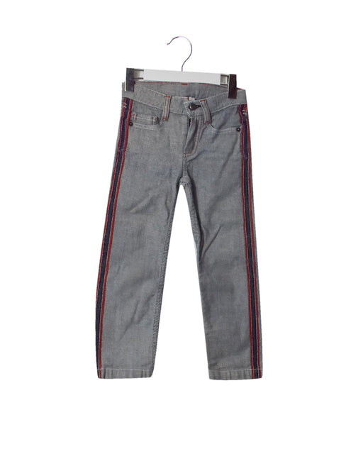 A Blue Jeans from Junior Gaultier in size 4T for boy. (Front View)