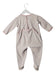 A Pink Long Sleeve Jumpsuits from Petit Bateau in size 12-18M for girl. (Back View)