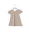 A Beige Short Sleeve Dresses from Bout'Chou in size 3-6M for girl. (Back View)